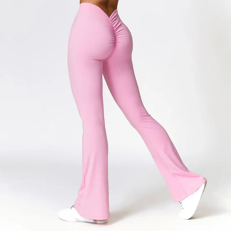 V-Back Flared Legging — NUVRYA, view 1 of 5