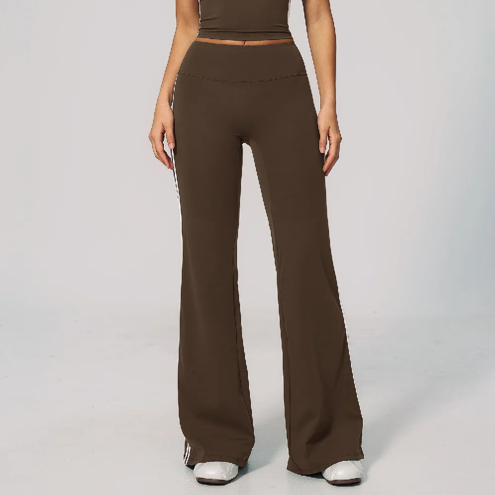Side-Stripe Flared Pant — NUVRYA, view 5 of 12
