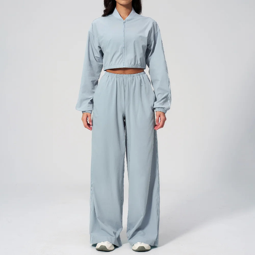 Long-Sleeve Zip Set — NUVRYA, view 4 of 6