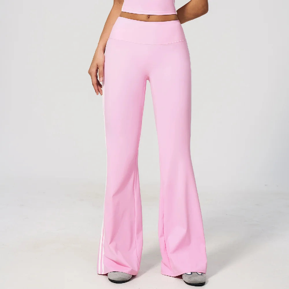 Side-Stripe Flared Pant — NUVRYA, view 3 of 12