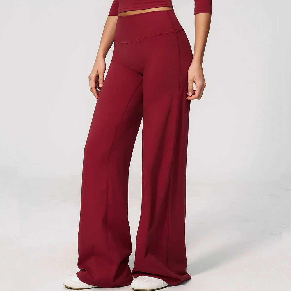 High-Waist Wide-Leg Pant — NUVRYA, view 5 of 21