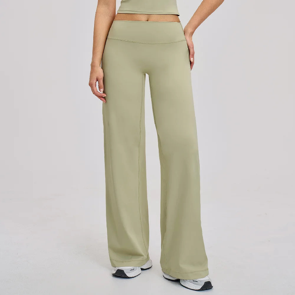 High-Waist Wide-Leg Pant — NUVRYA, view 6 of 21