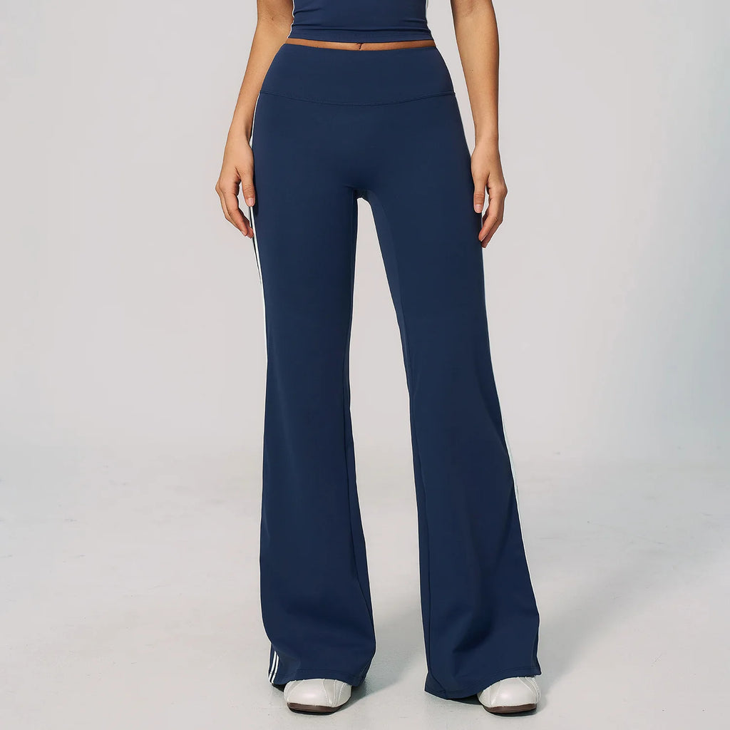 Side-Stripe Flared Pant — NUVRYA, view 9 of 12
