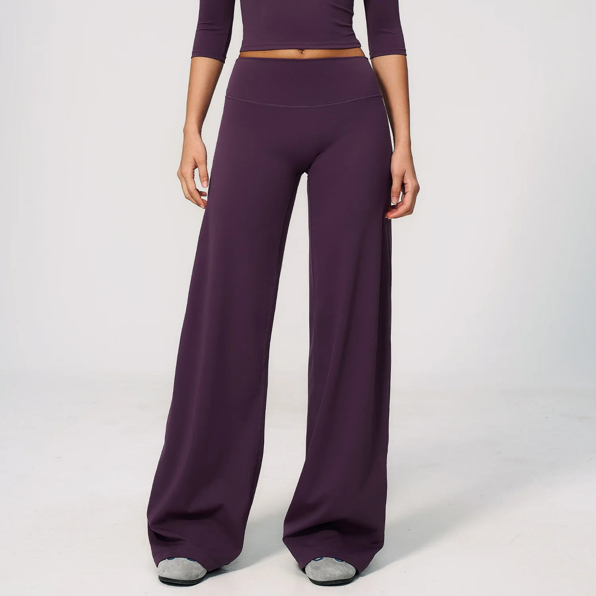 High-Waist Wide-Leg Pant — NUVRYA, view 9 of 21