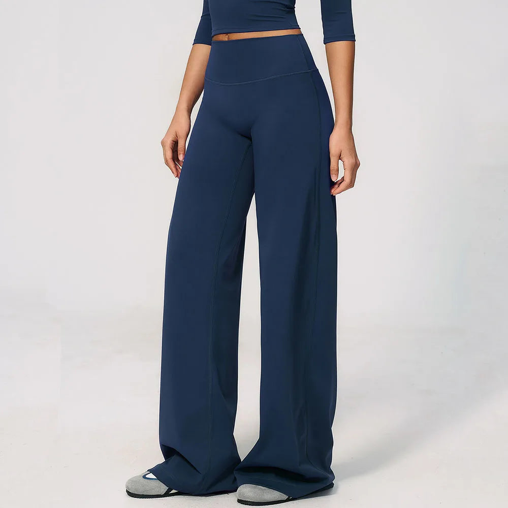 High-Waist Wide-Leg Pant — NUVRYA, view 1 of 21