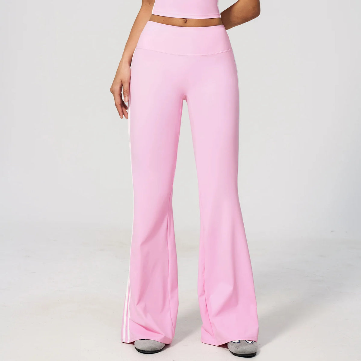 Side-Stripe Flared Pant — NUVRYA, view 11 of 12