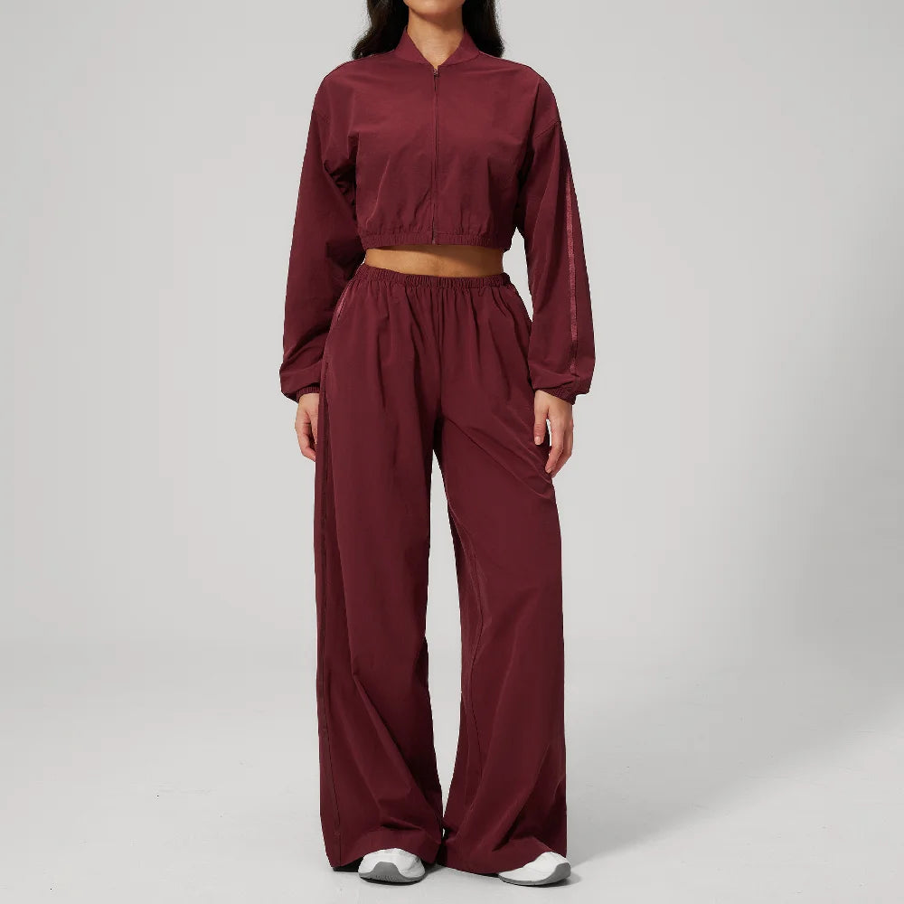 Long-Sleeve Zip Set — NUVRYA, view 3 of 6