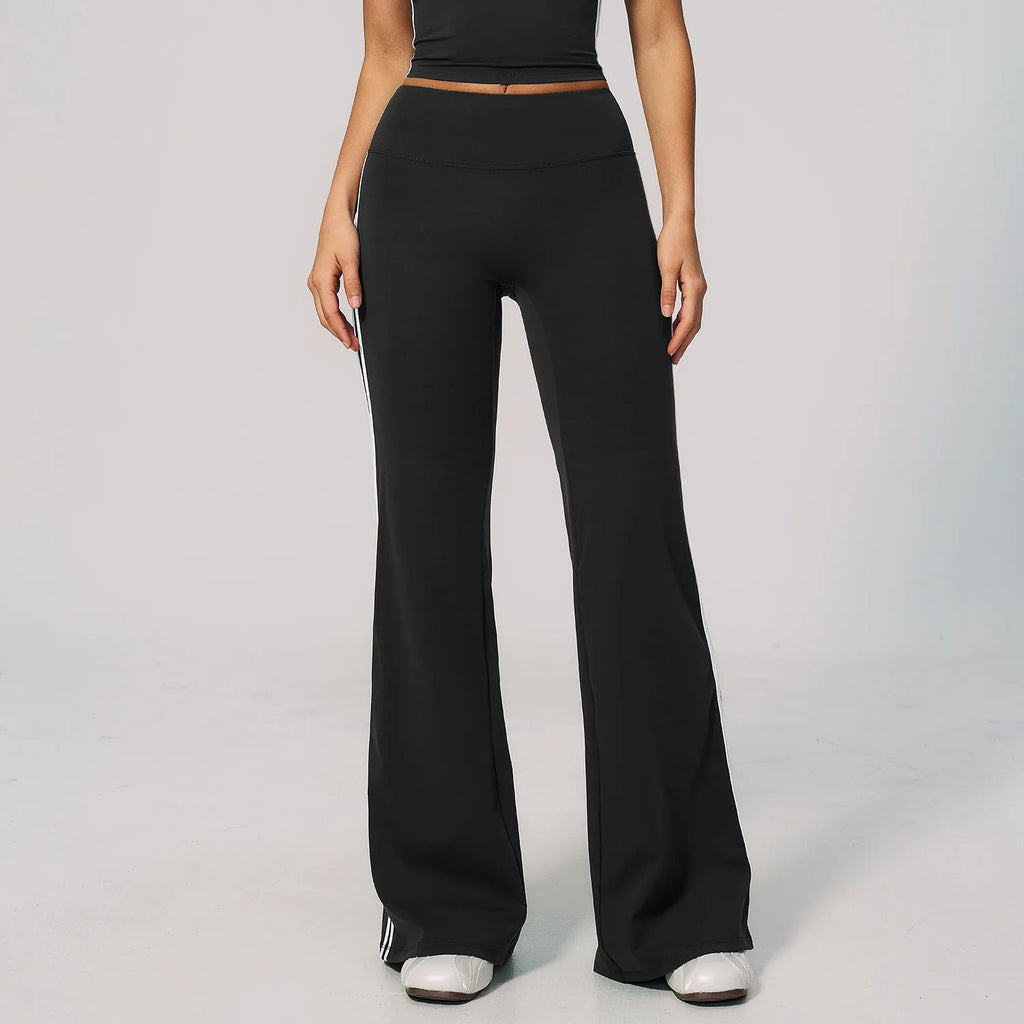 Side-Stripe Flared Pant — NUVRYA, view 8 of 12