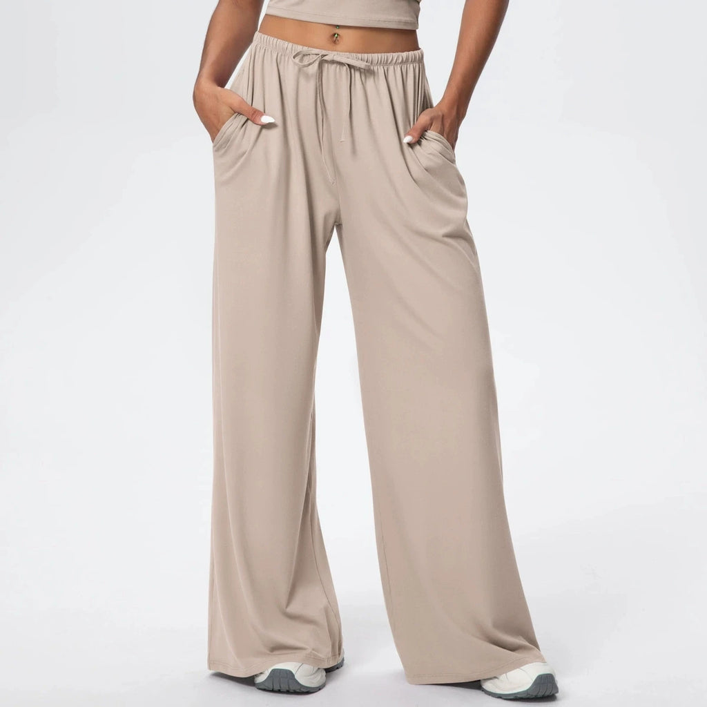 Wide-Leg Drawstring Pant