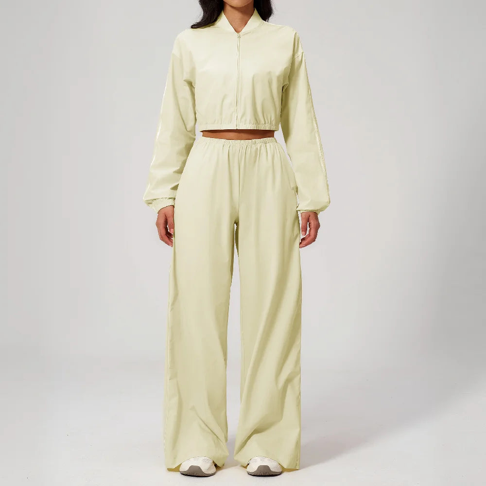 Long-Sleeve Zip Set — NUVRYA, view 1 of 6