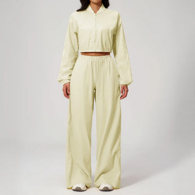 Long-Sleeve Zip Set — NUVRYA, view 1 of 6